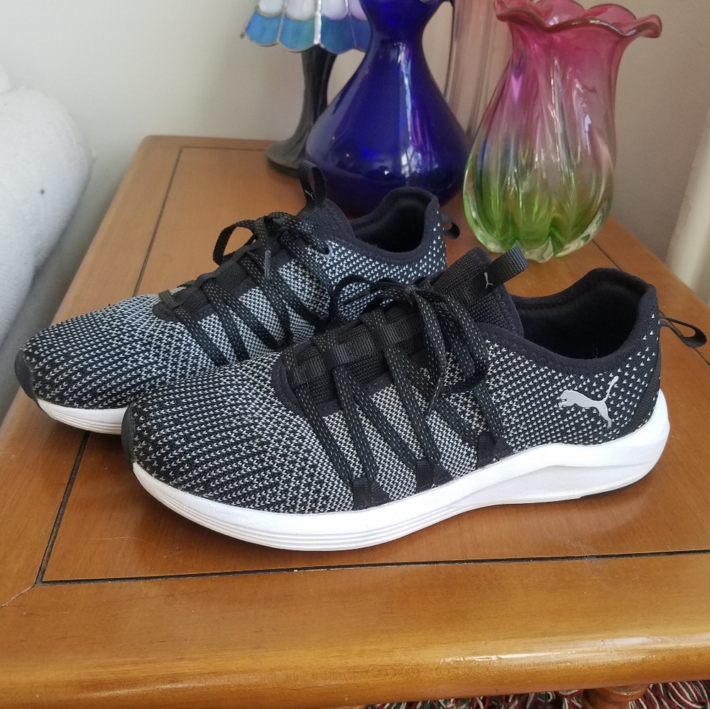 Puma knit running shoes